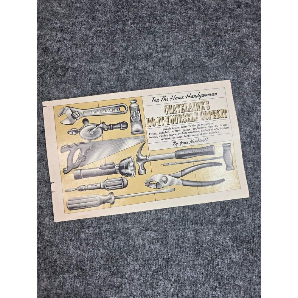 Chatelaine's Do-It-Yourself Copekit Home Repair Guide Pamphlet